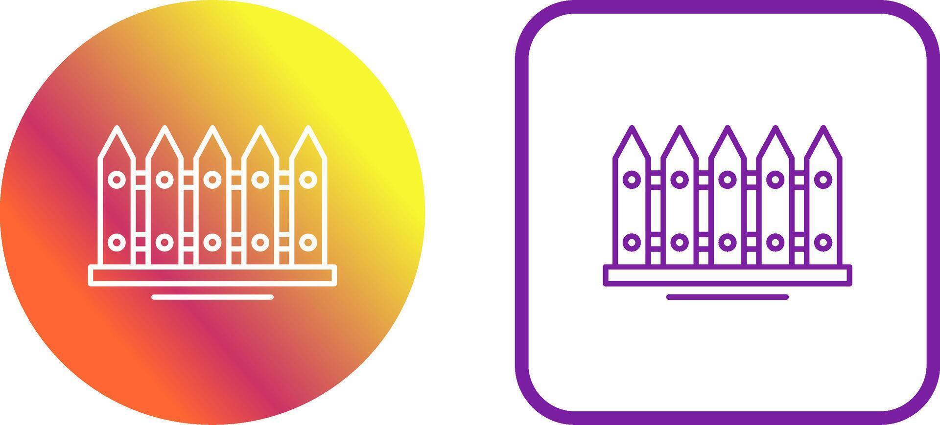 Fence Icon Design vector