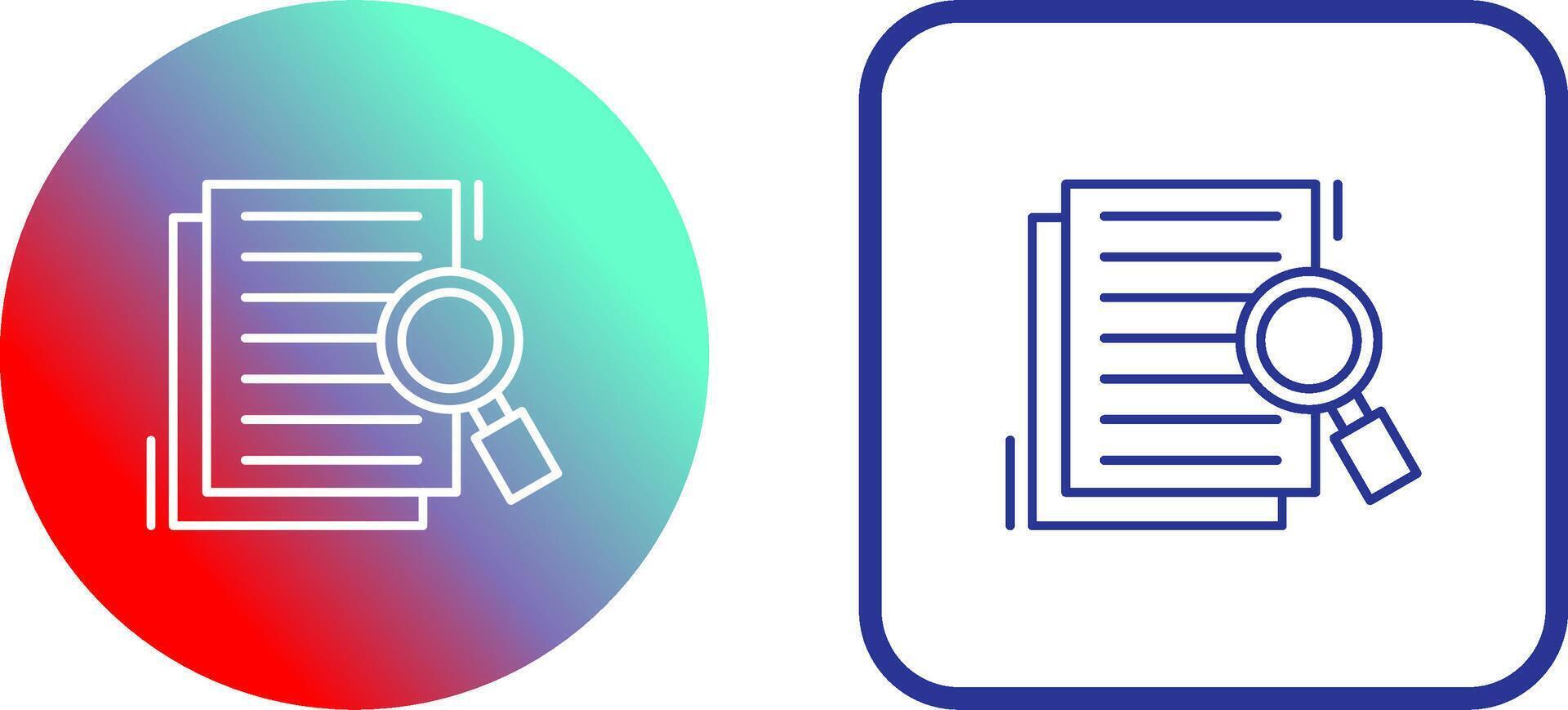 Details Looking Icon Design vector