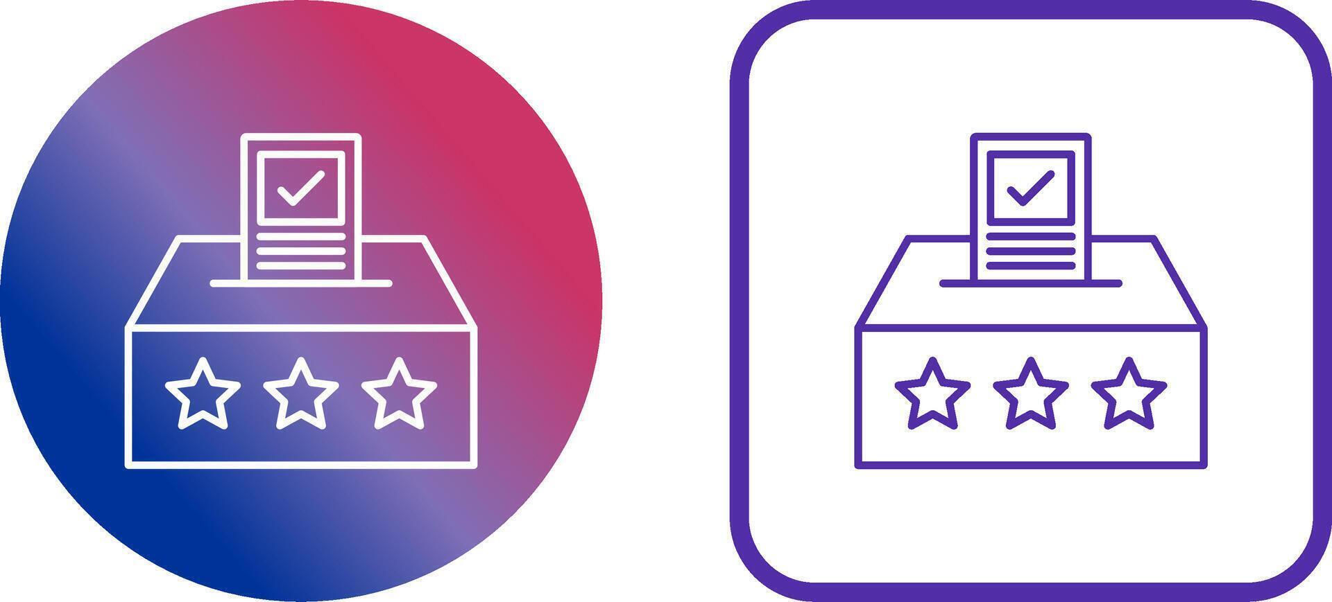 Ballot Icon Design vector