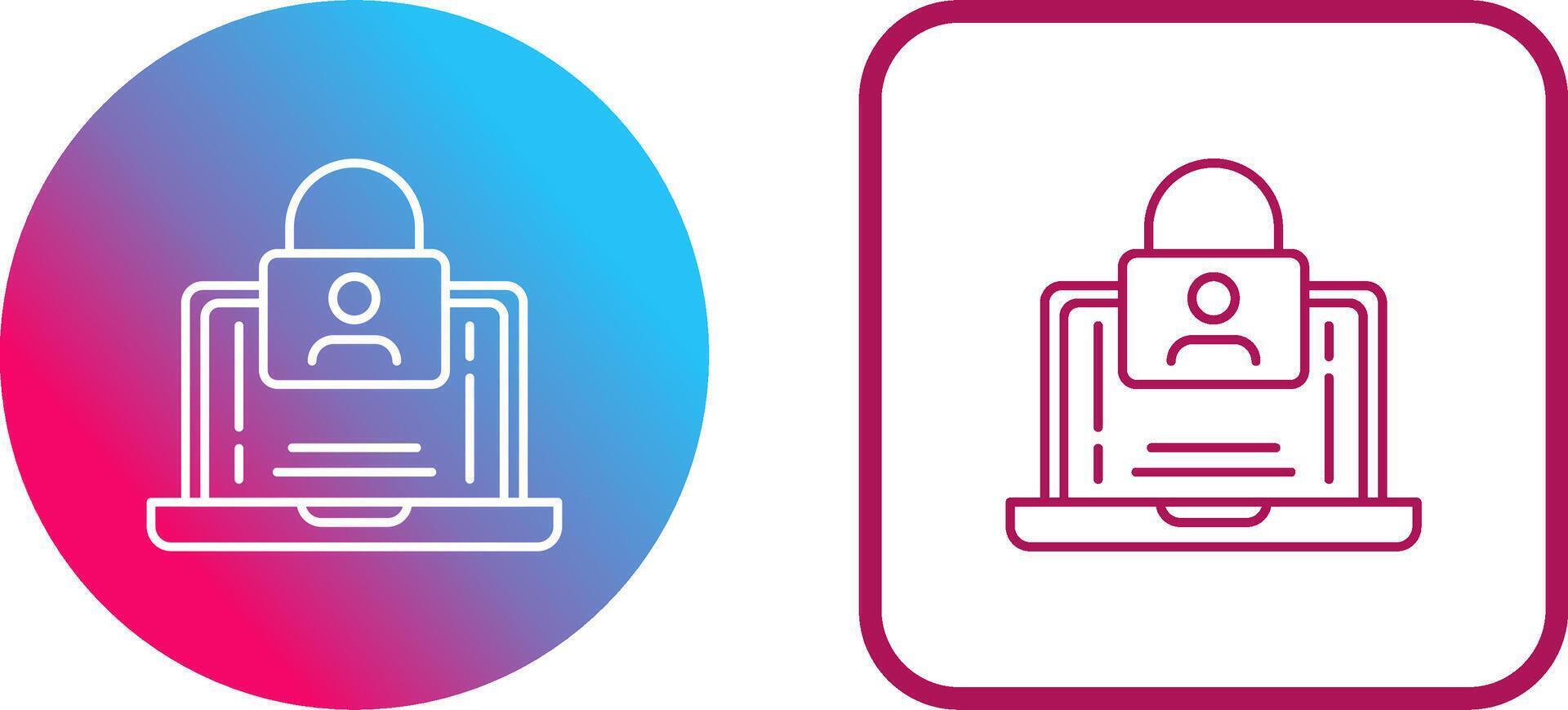 Authentication Icon Design vector