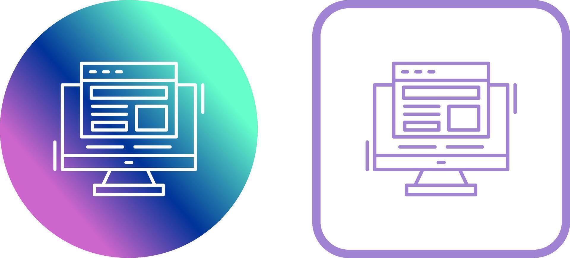 Adaptive Layout Icon Design vector