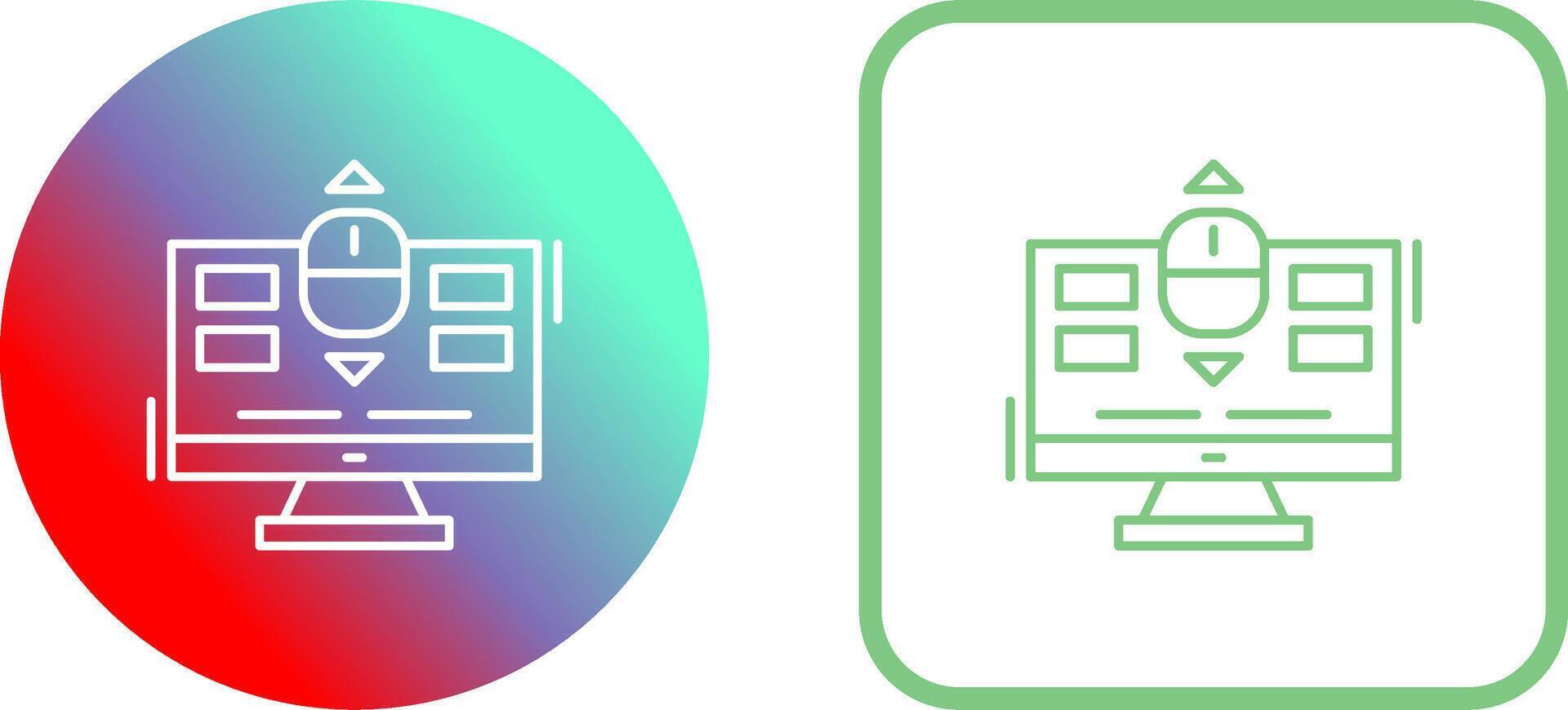 Scroll Icon Design vector