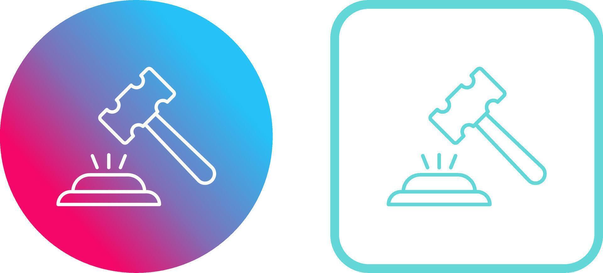 Gavel Icon Design vector