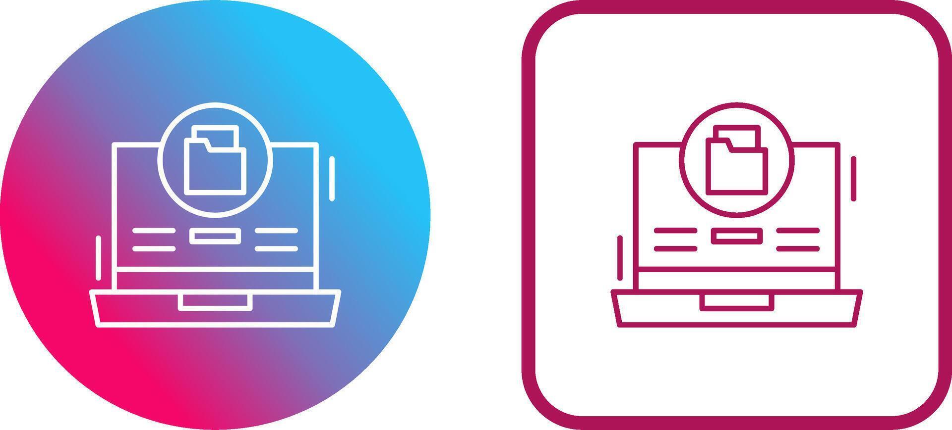 Data Storage Icon Design vector