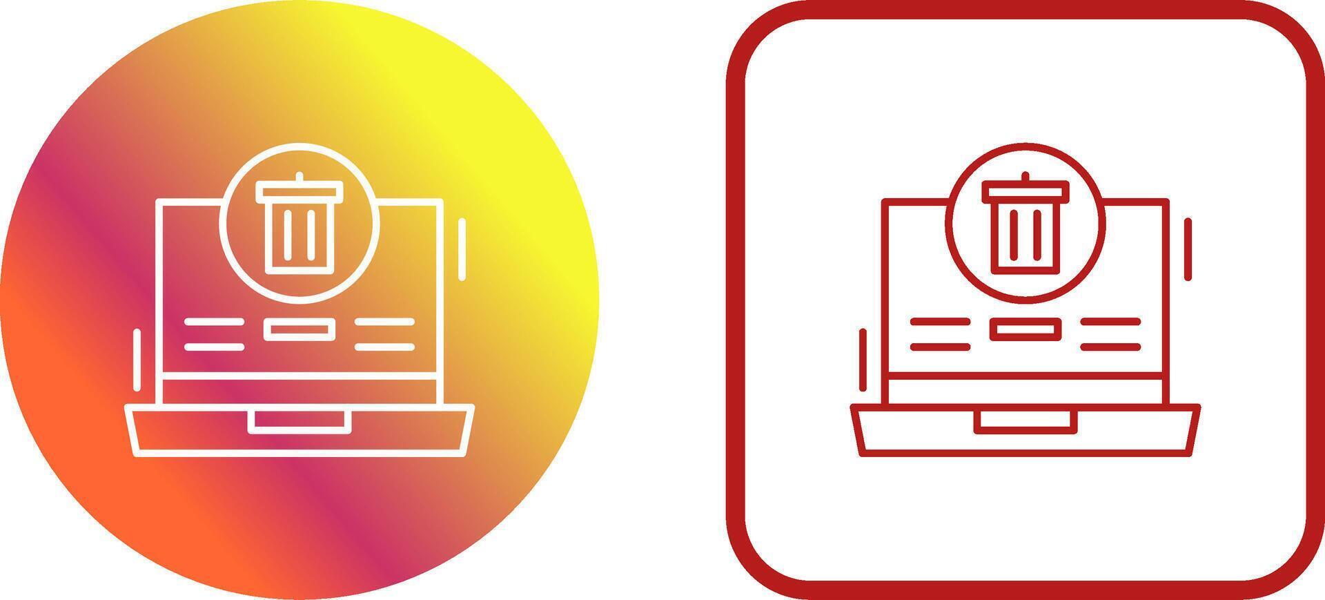 Trash Icon Design vector