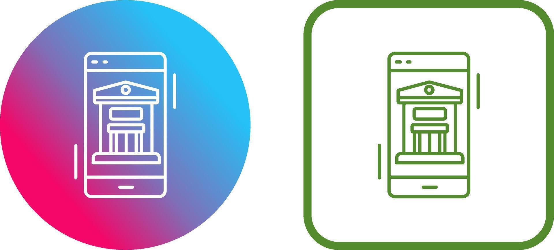Online Banking Icon Design vector