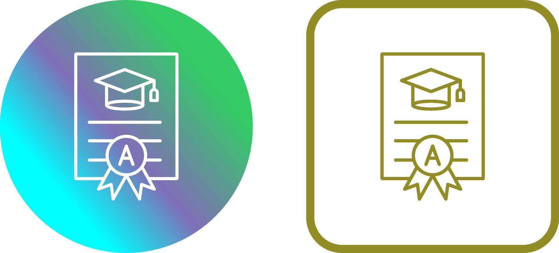 Report Card Icon Design vector