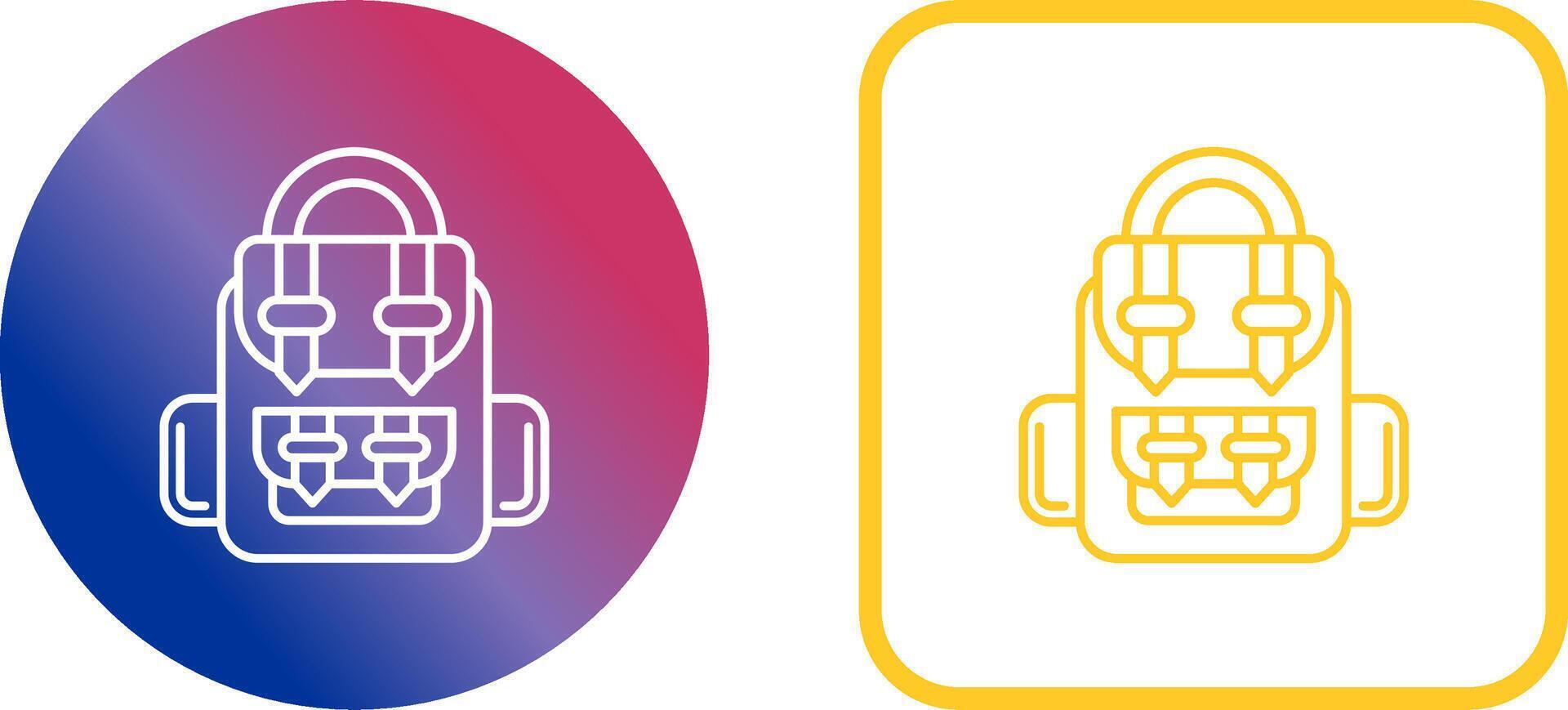 Backpack Icon Design vector