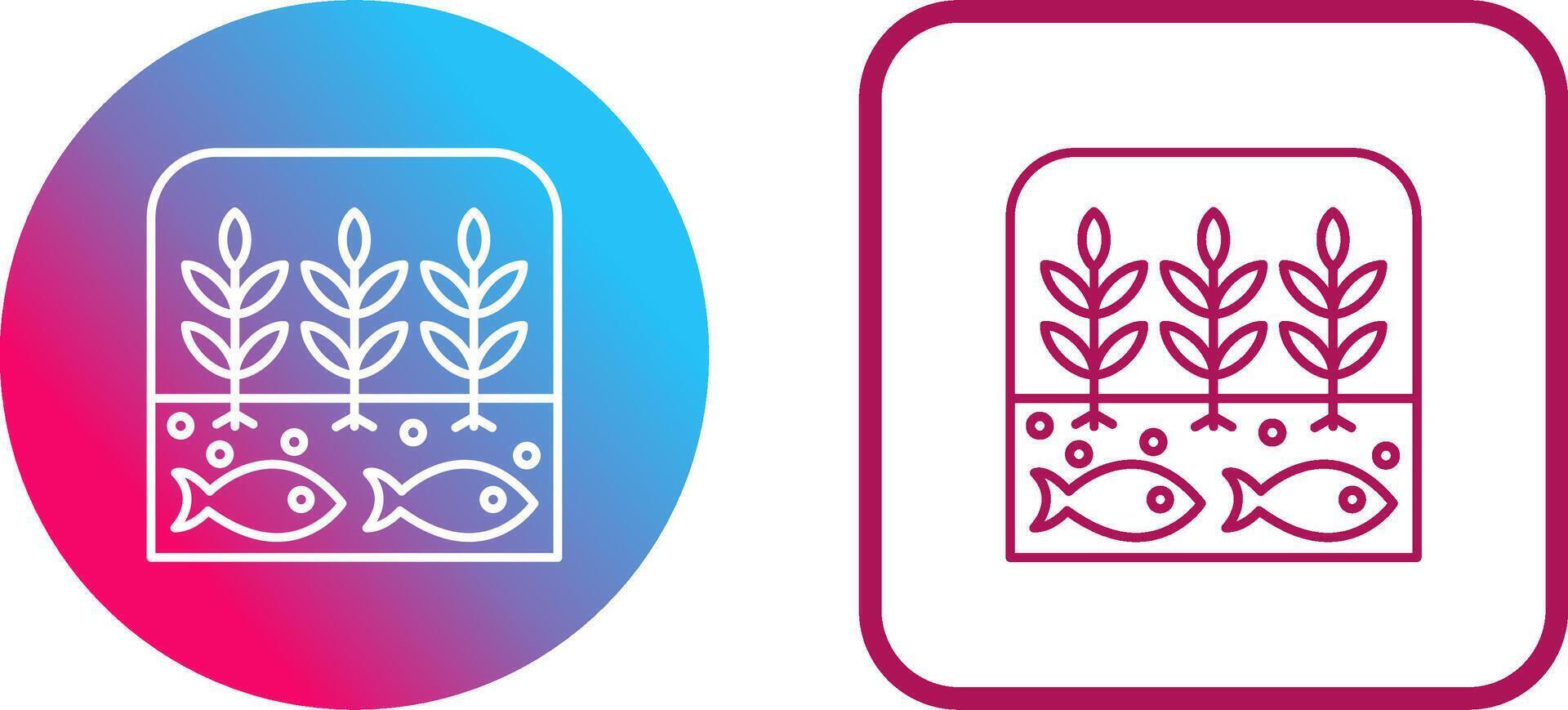 Hydroponic Icon Design vector