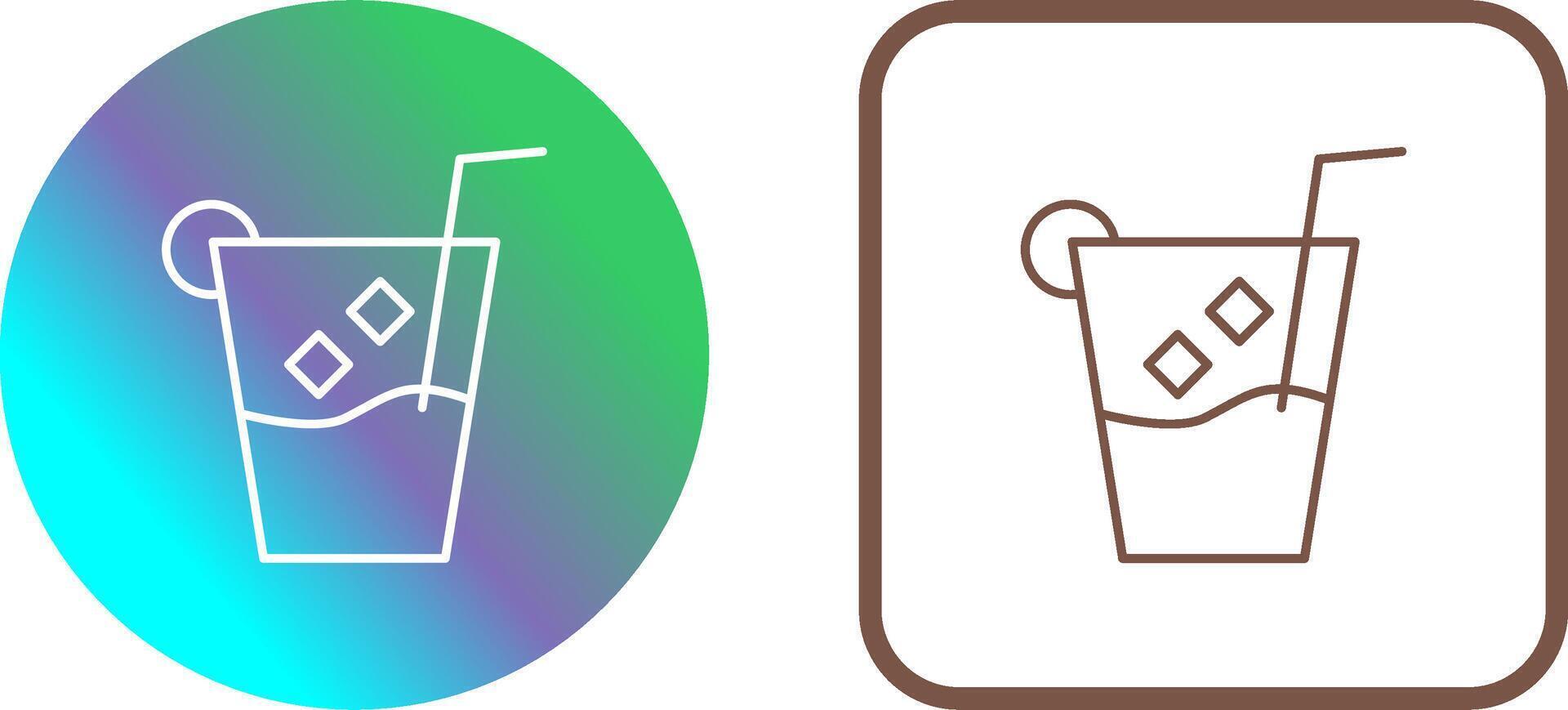 Unique Whiskey Sour Icon Design vector