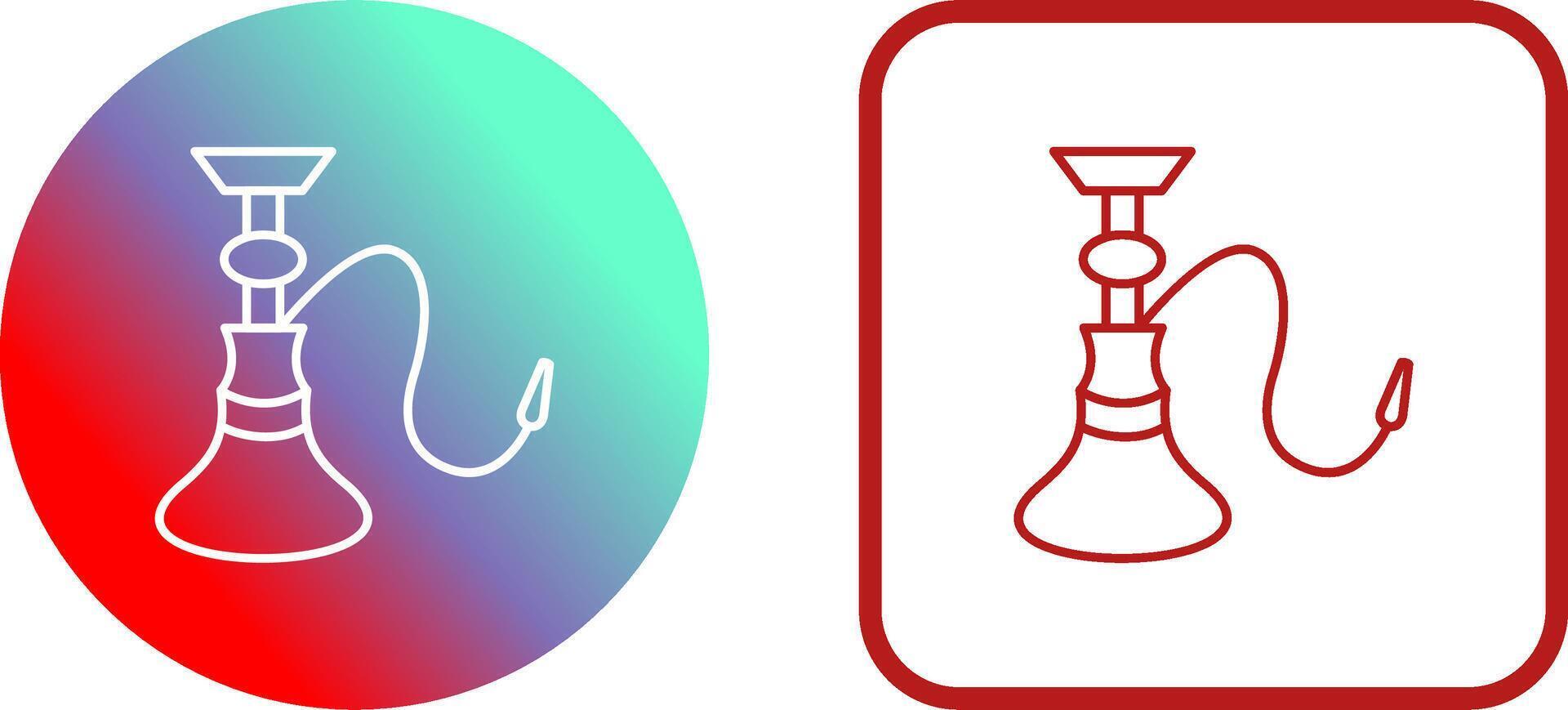 Unique Hookah Icon Design vector