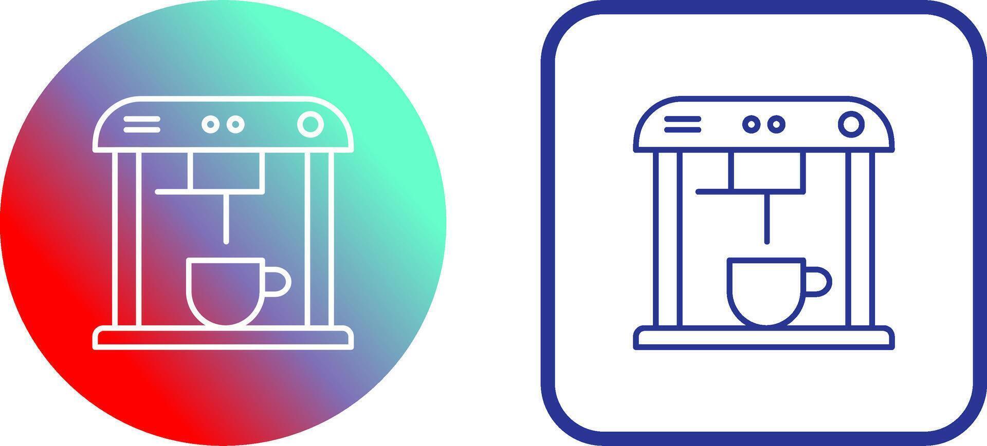 Unique Coffee Machine Icon Design vector