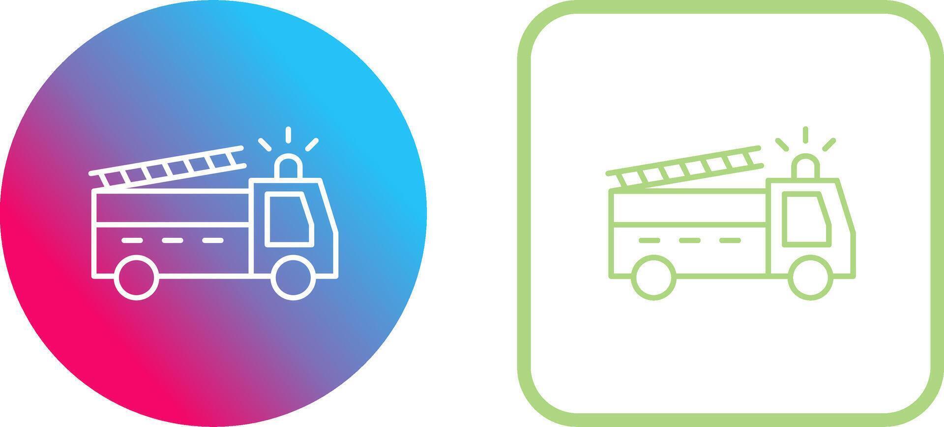 Unique Fire Truck Icon Design vector