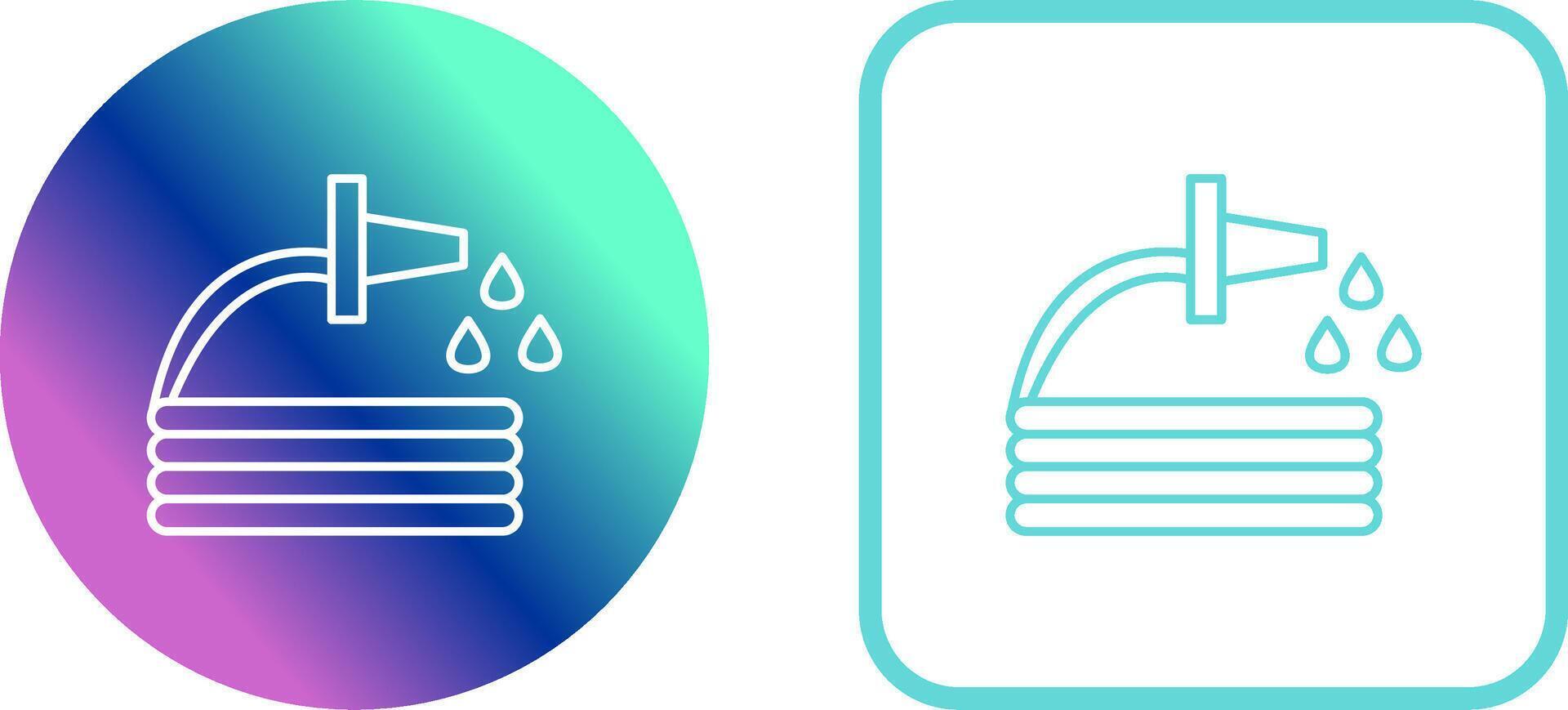 Unique Water Hose Icon Design vector