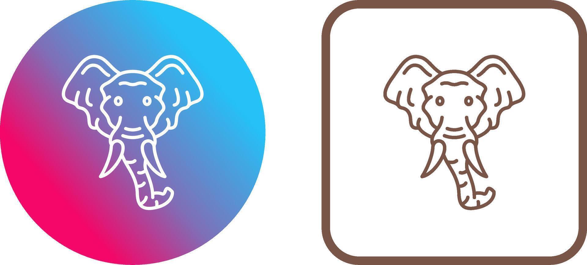 Eleplant Icon Design vector