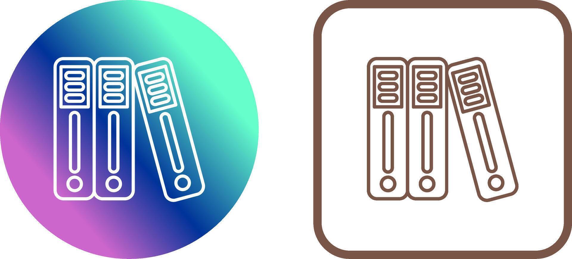 Binder Icon Design vector