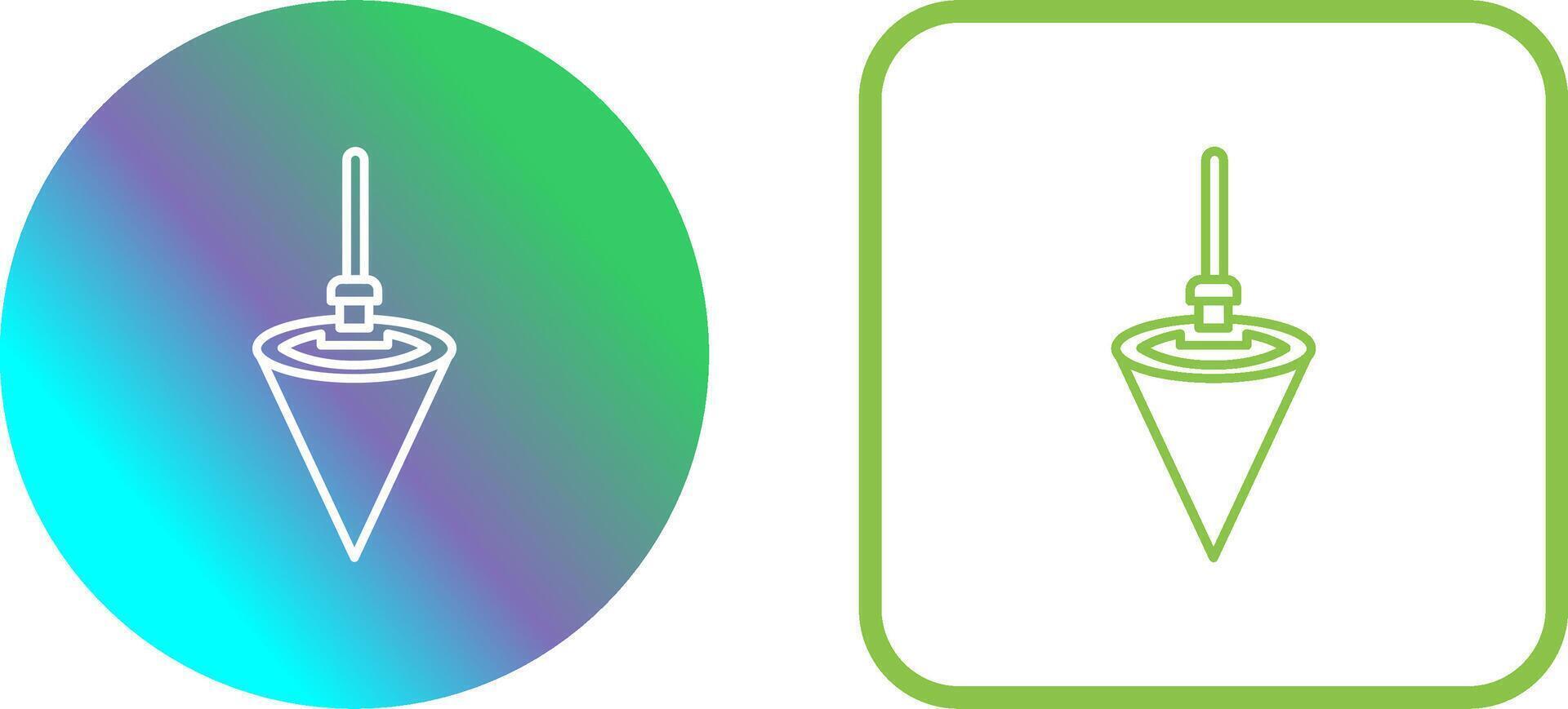 Plumb Bob Icon Design vector