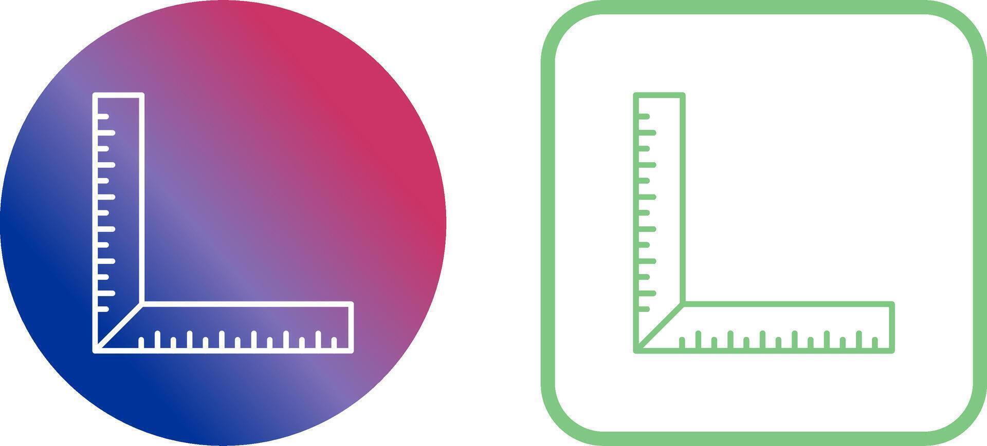 square Ruler Icon Design vector