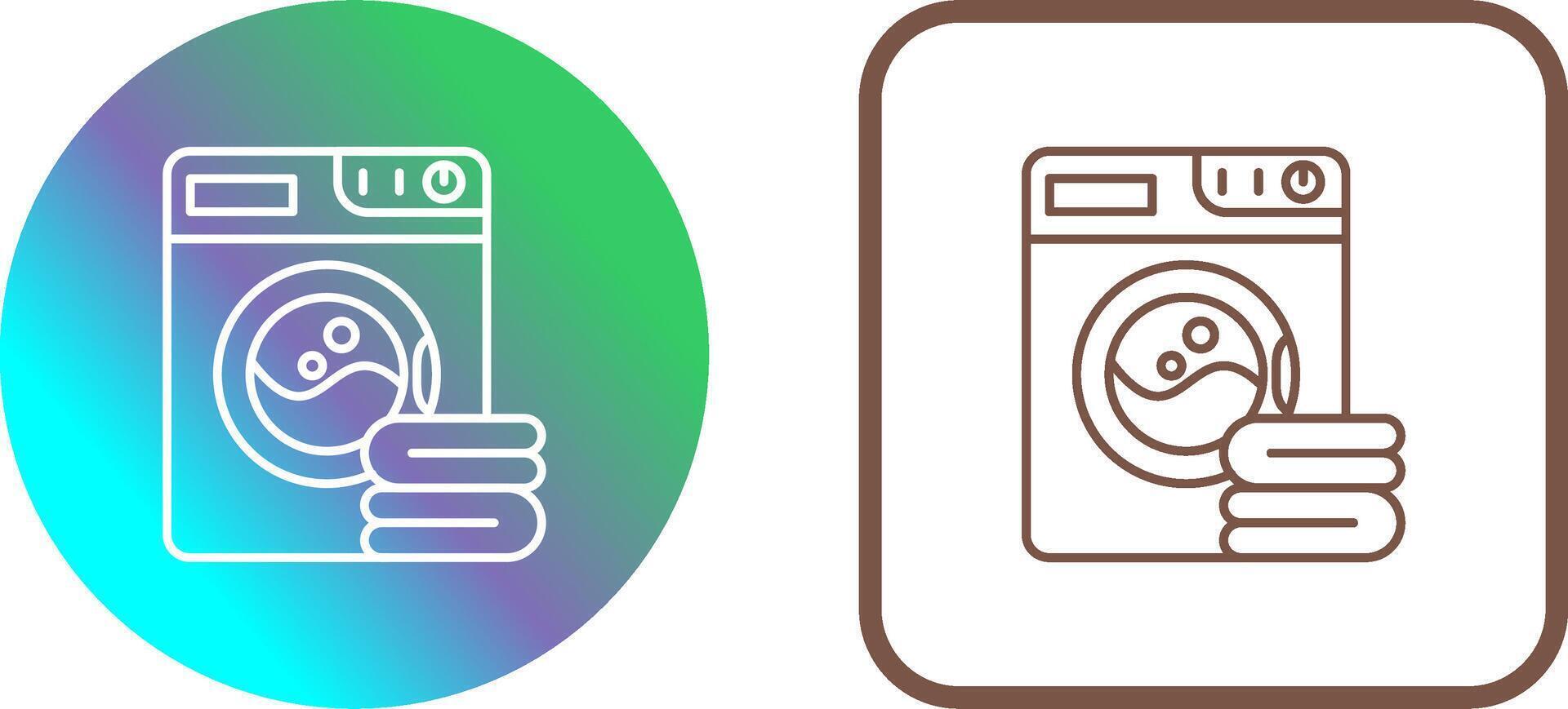 Washing Machine Icon Design vector