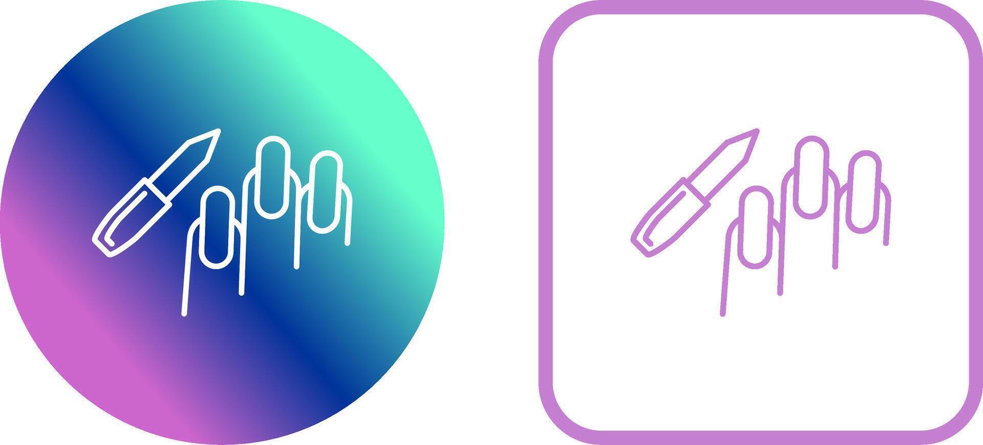 Manicure Icon Design vector