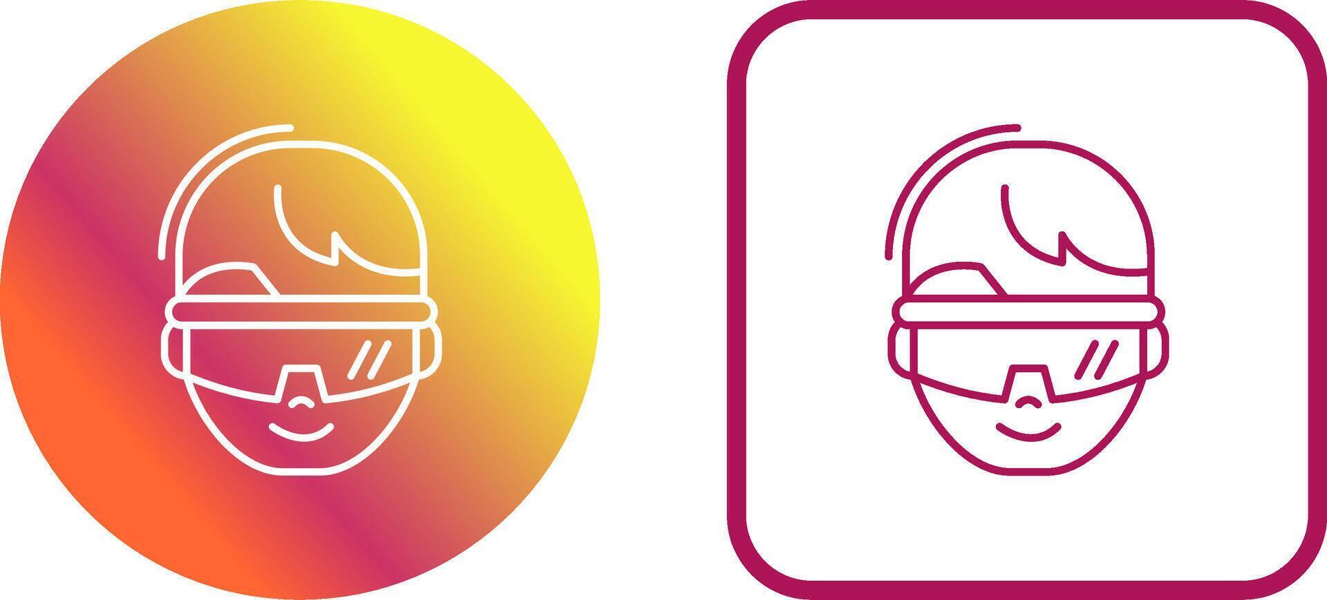 virtual Reality Glasses Icon Design vector