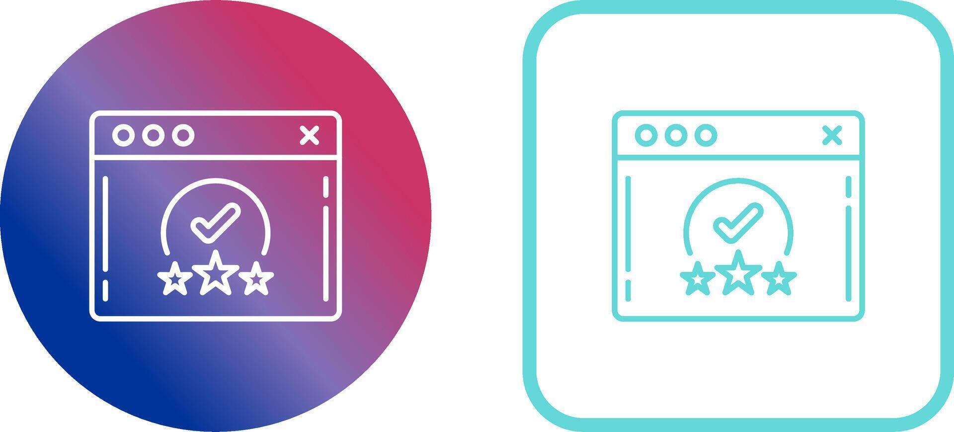 Rating Icon Design vector