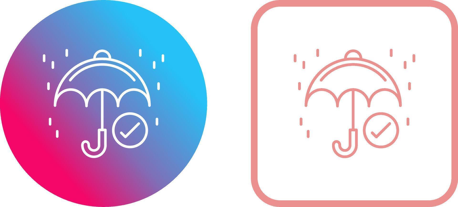 Keep Dry Icon Design vector