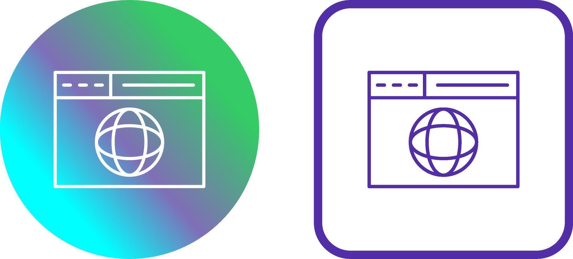 Web Page Icon Design vector