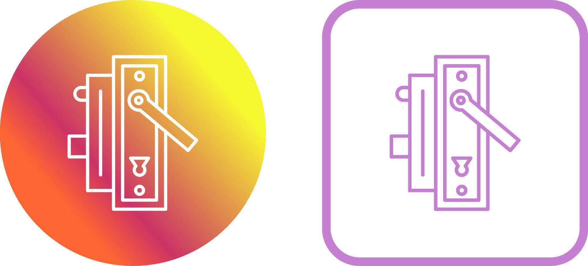 Door Handle Icon Design vector