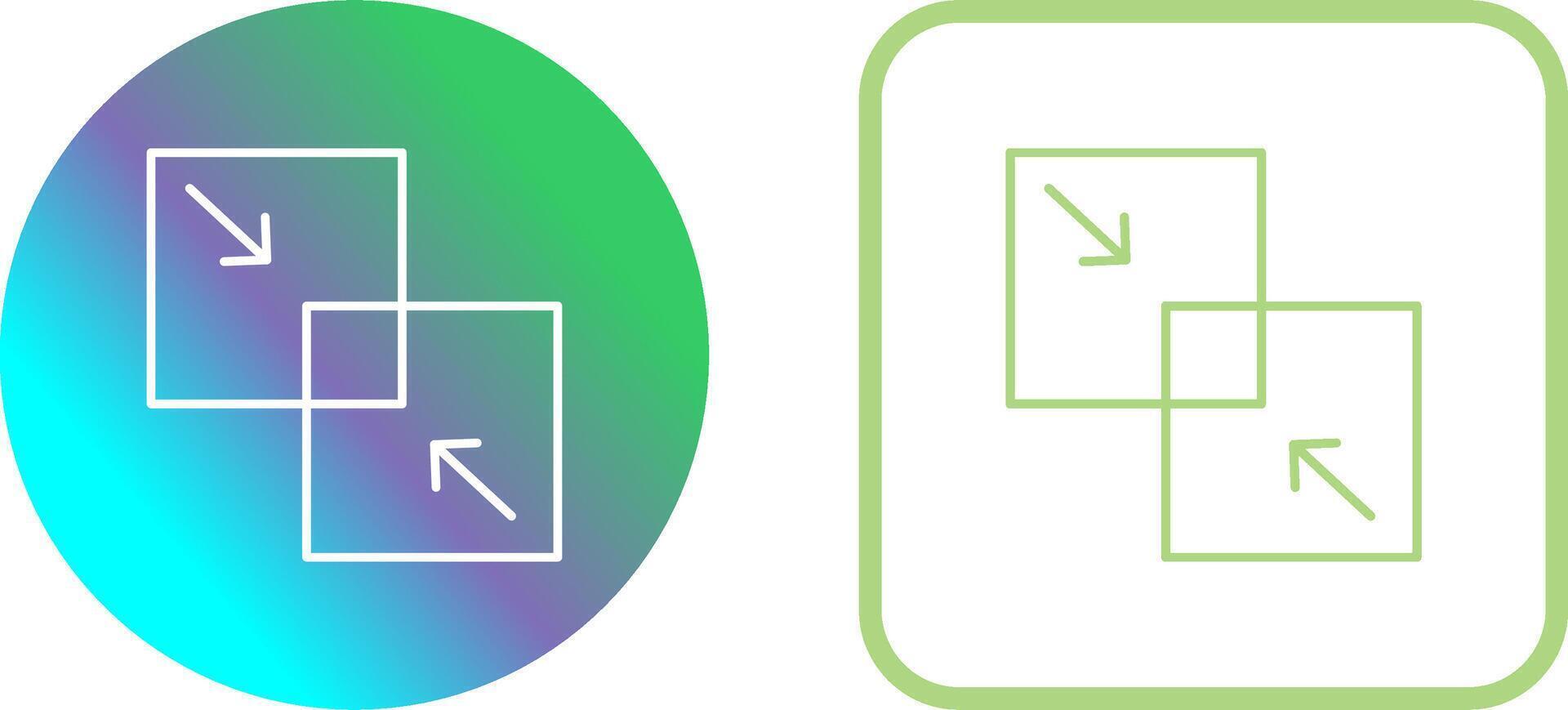 Combine Icon Design vector