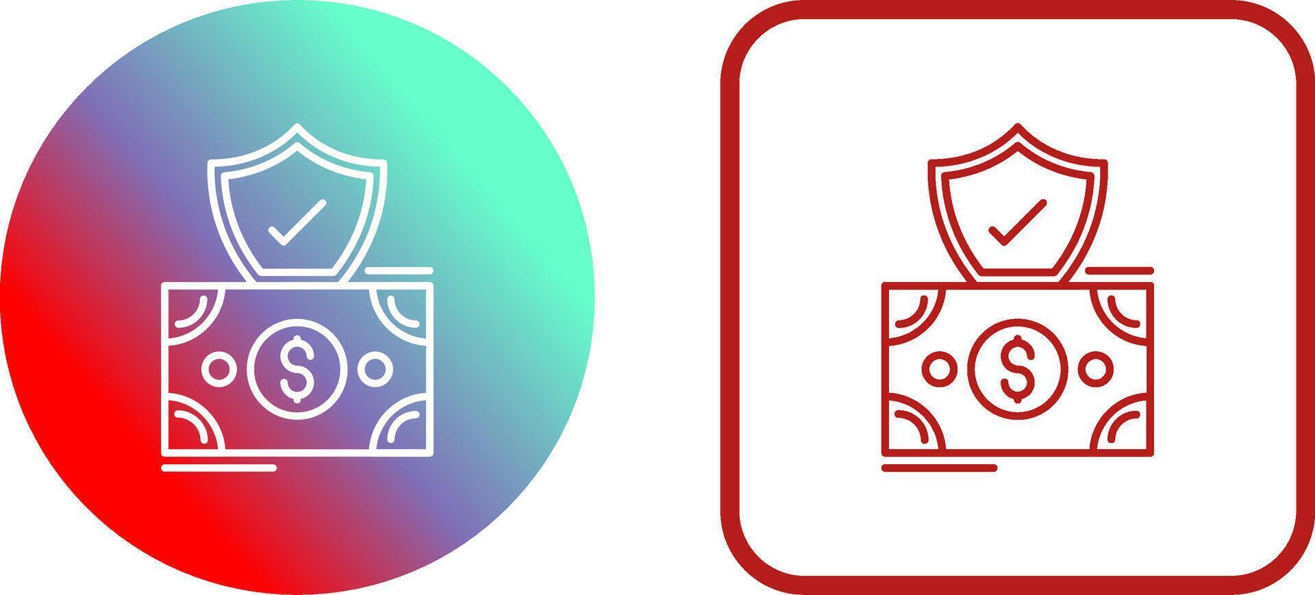 Investment Protection Icon Design vector