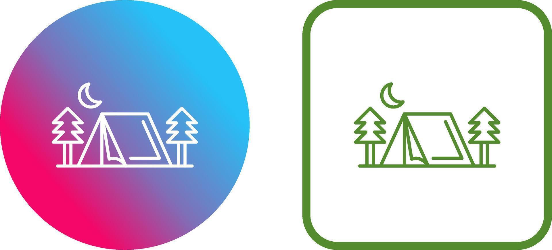 Tent Icon Design vector