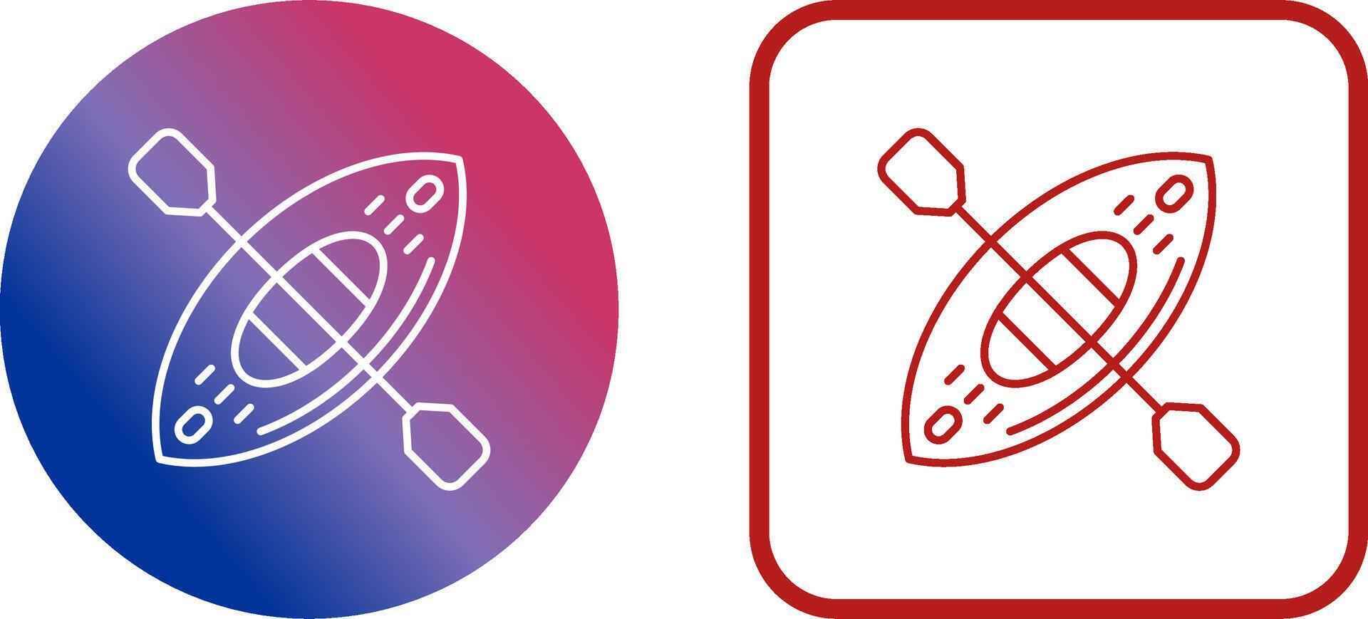 Kayak Icon Design vector