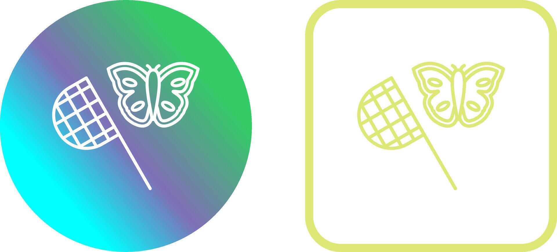 Butterfly Catcher Icon Design vector