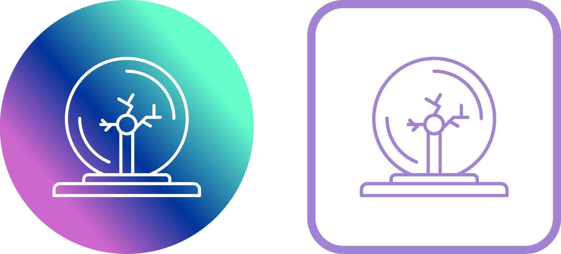 Plasma Ball Icon Design vector