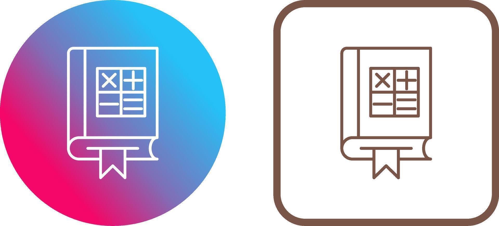 Maths Icon Design vector