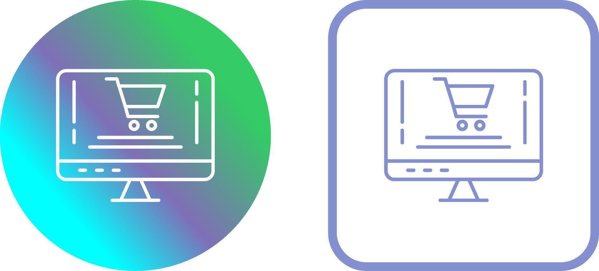 Online Shopping Icon Design vector
