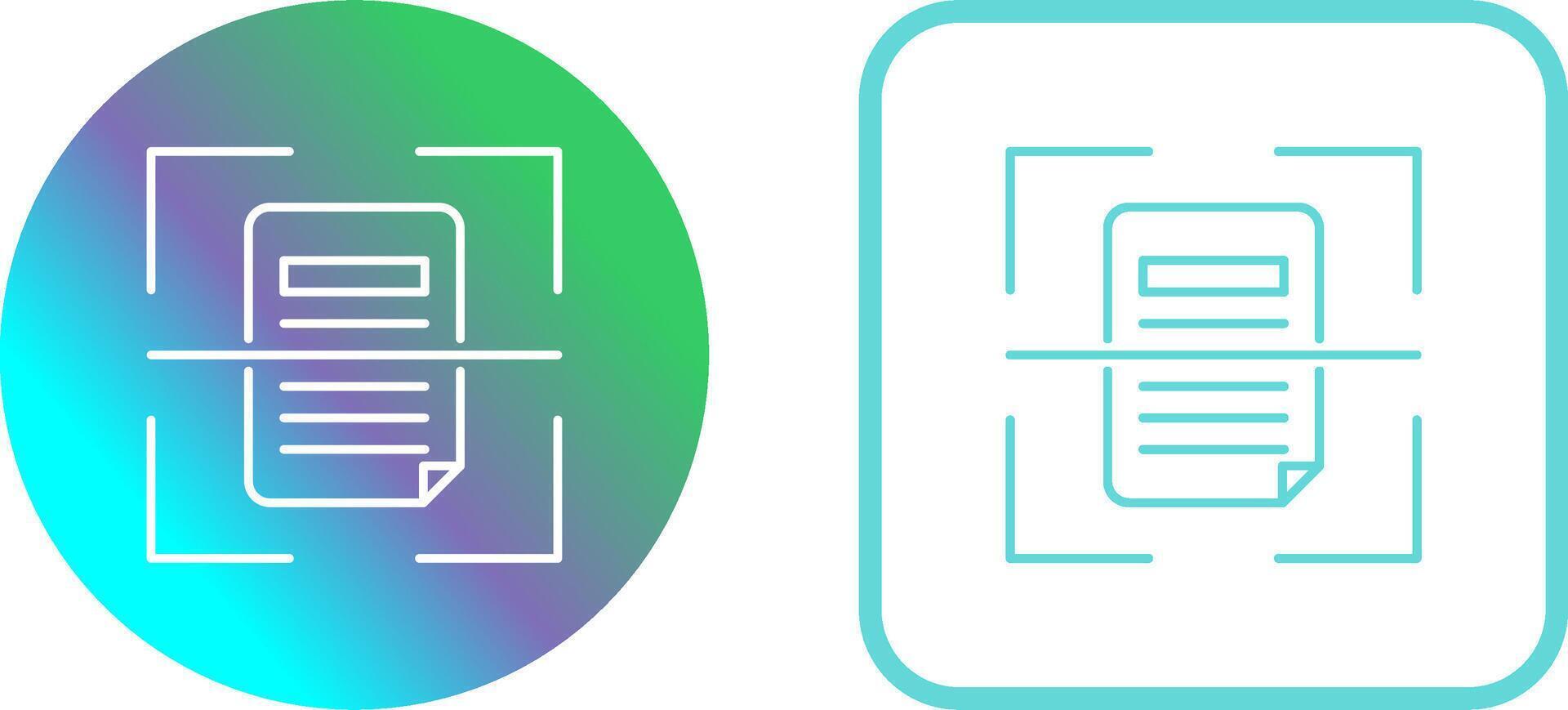 Scan Icon Design vector
