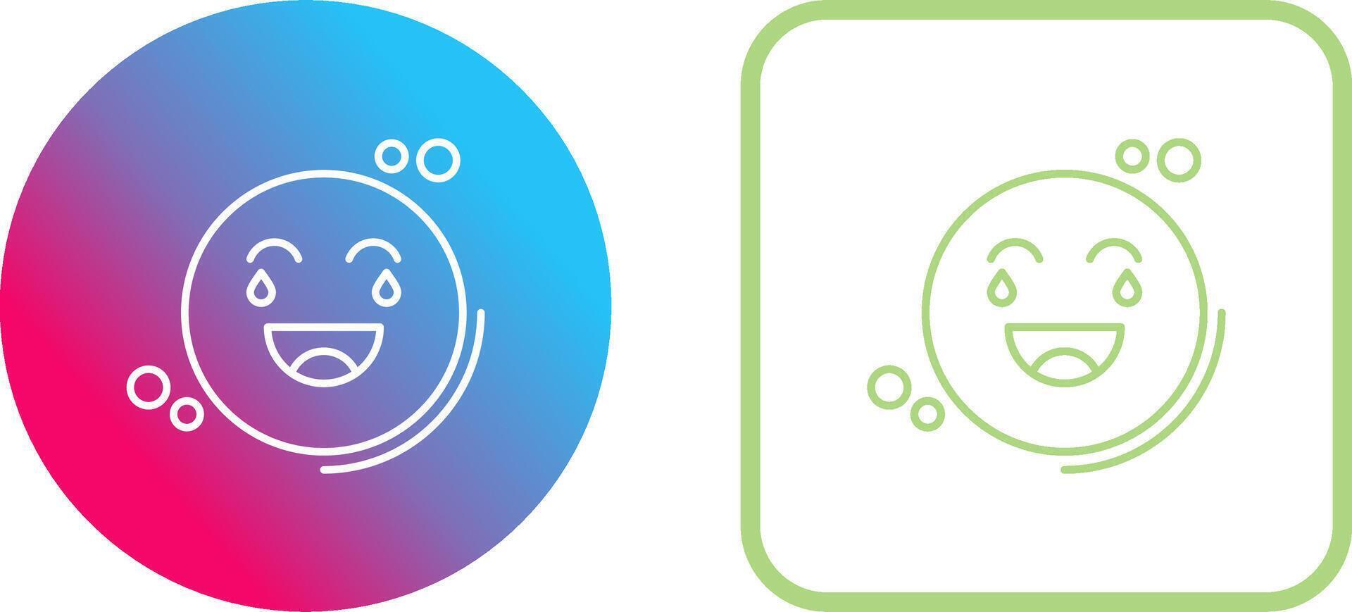 Loughing Icon Design vector