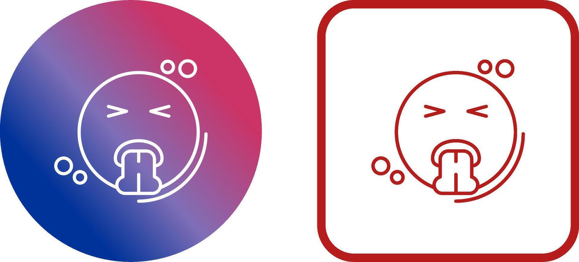 Vomit Icon Design vector