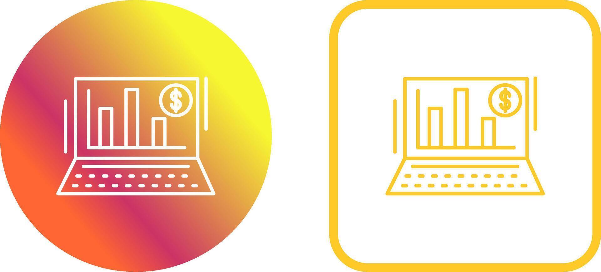 Bar Chart Icon Design vector