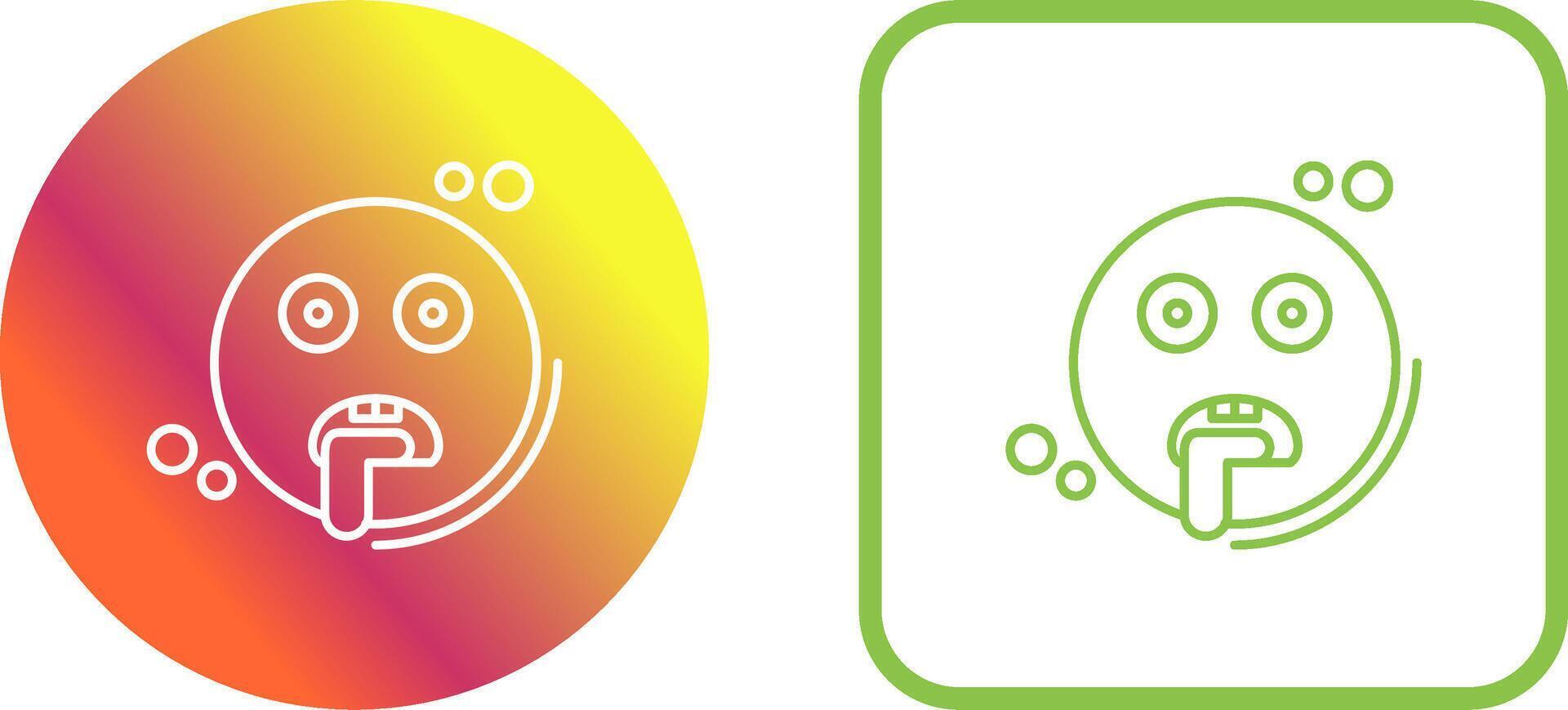 Drooling Icon Design vector