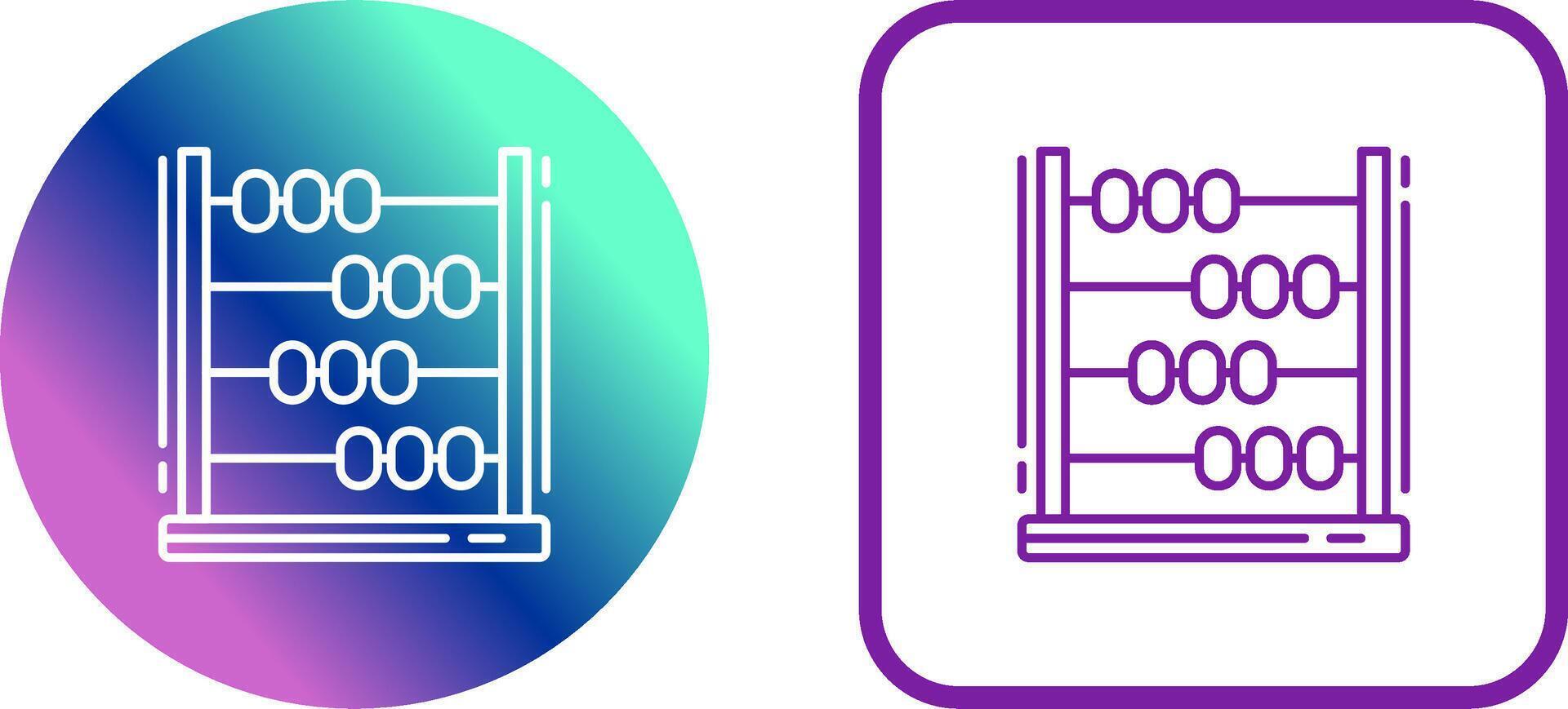 Abacus Icon Design vector
