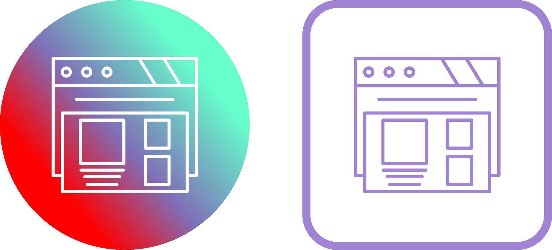 Layout Icon Design vector