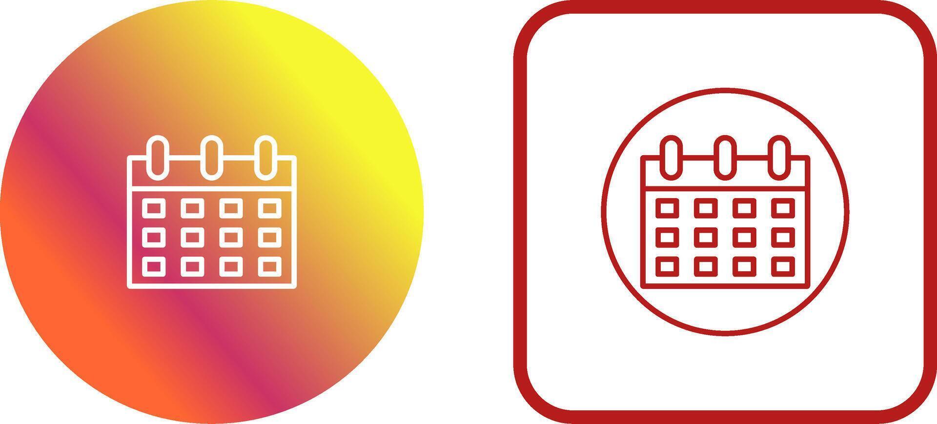Calendar Icon Design vector