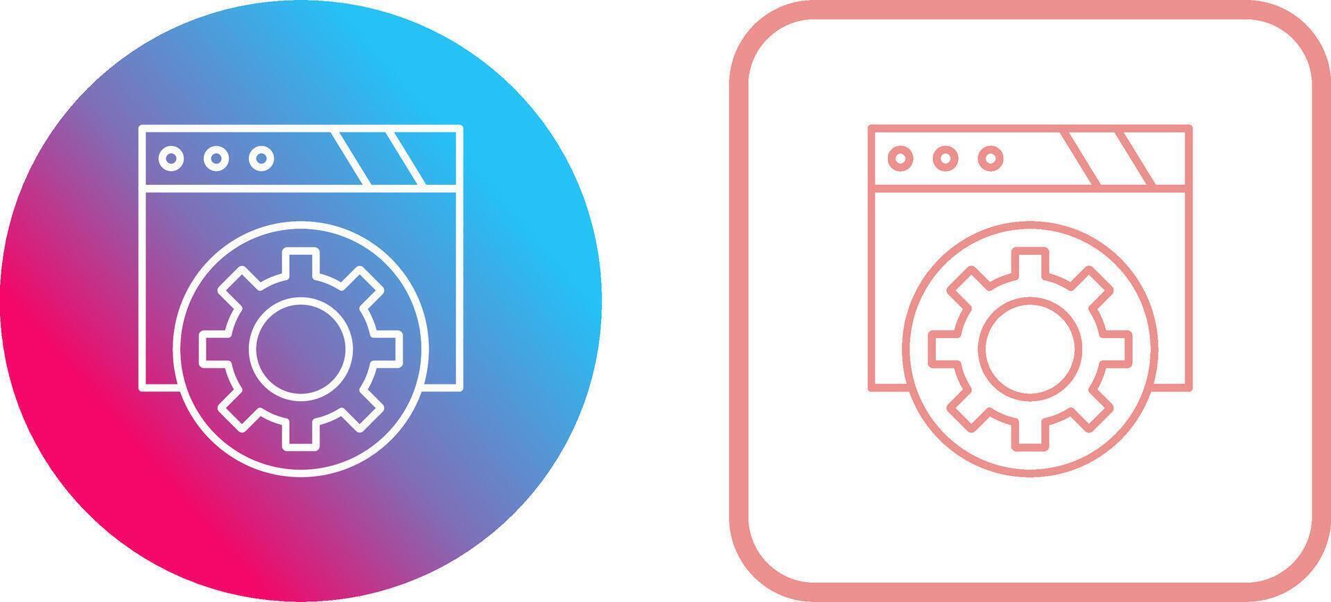 Browser Icon Design vector