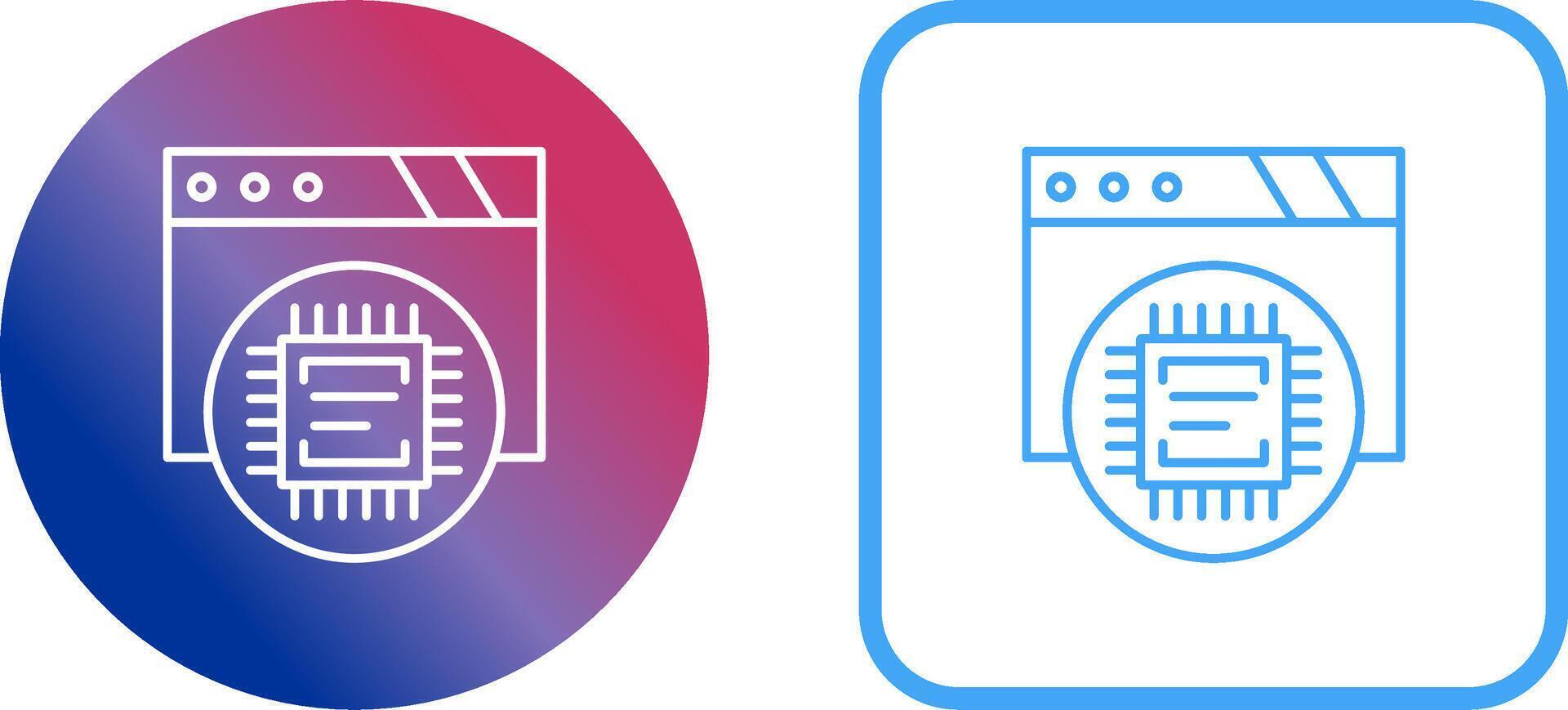 Cpu Icon Design vector