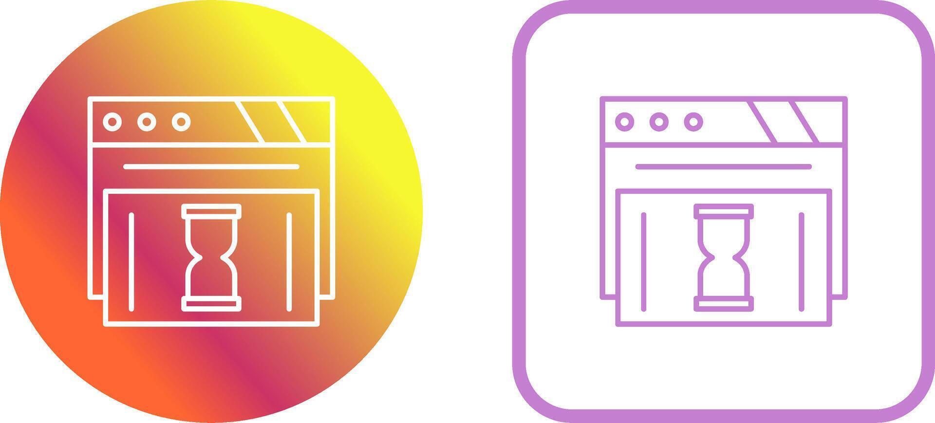 Waiting Icon Design vector
