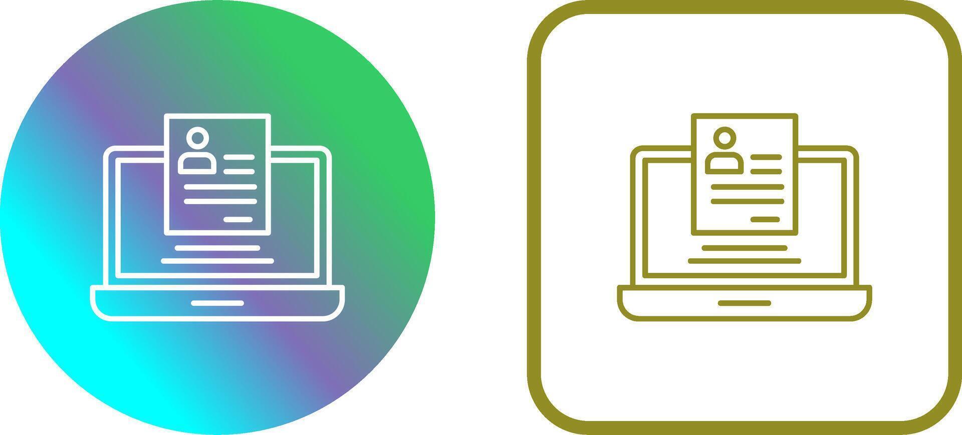 Registration Icon Design vector