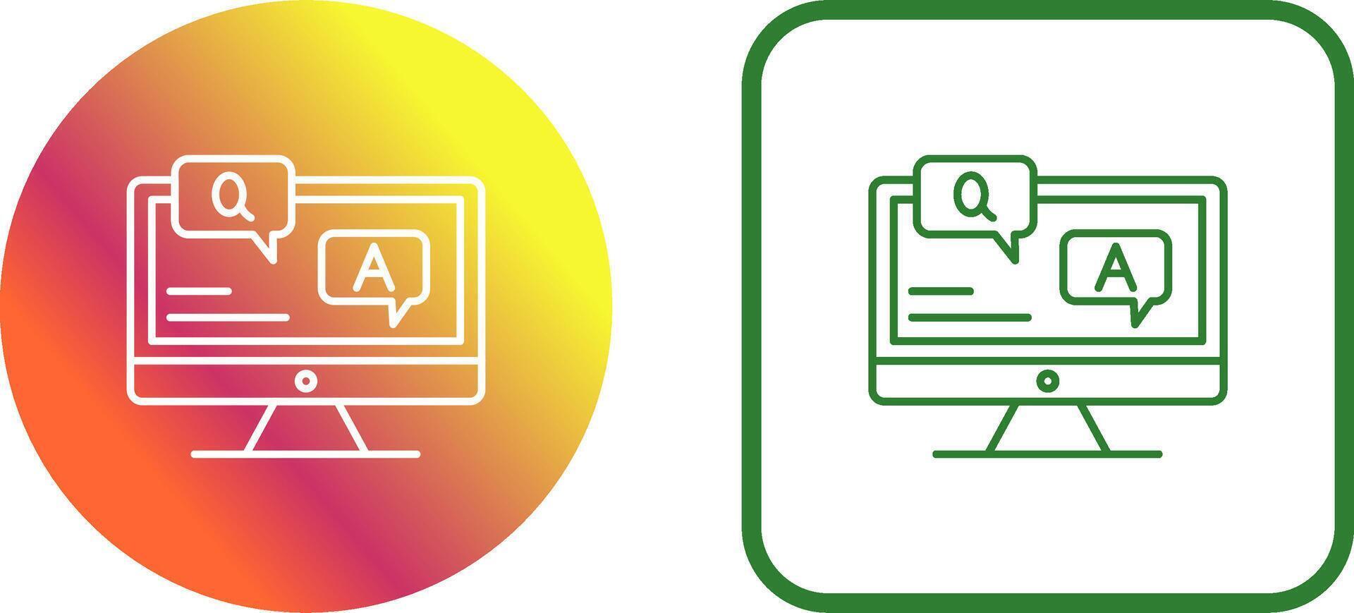 Faq Icon Design vector